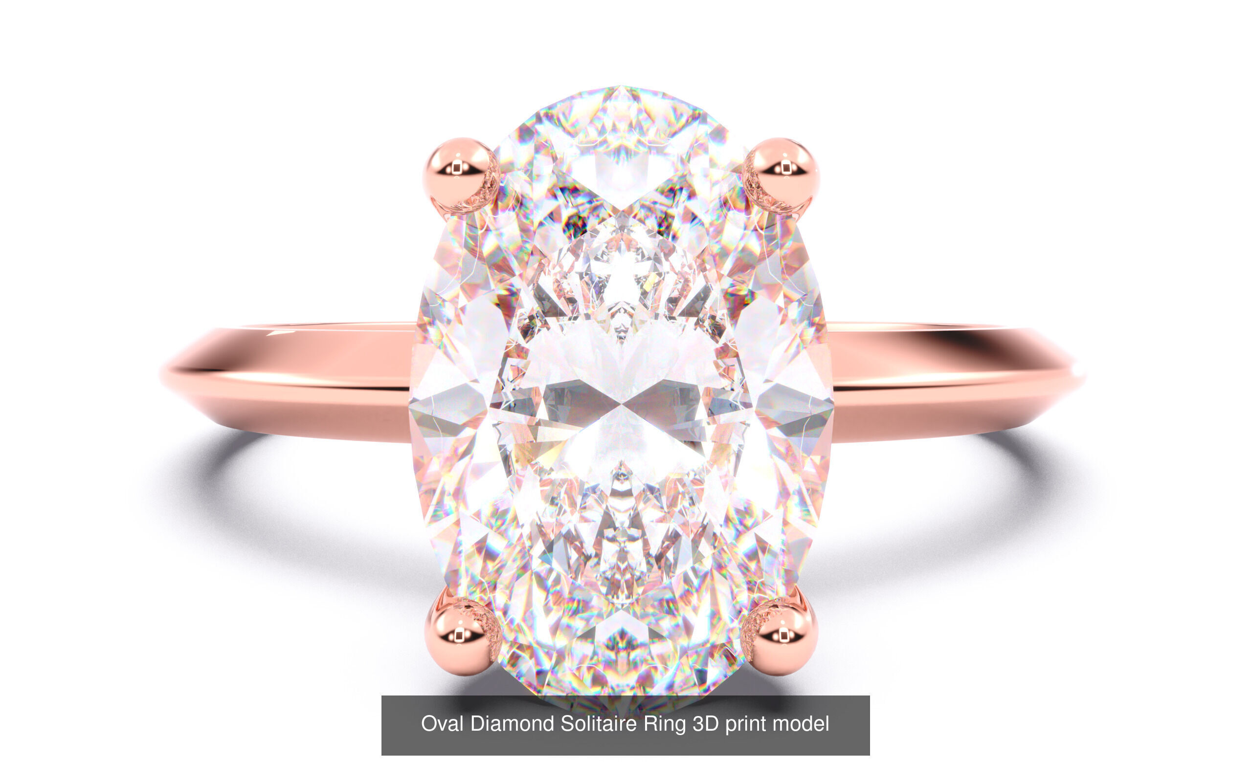70  Diamond Solitaire Ring  3D Model Collection_9