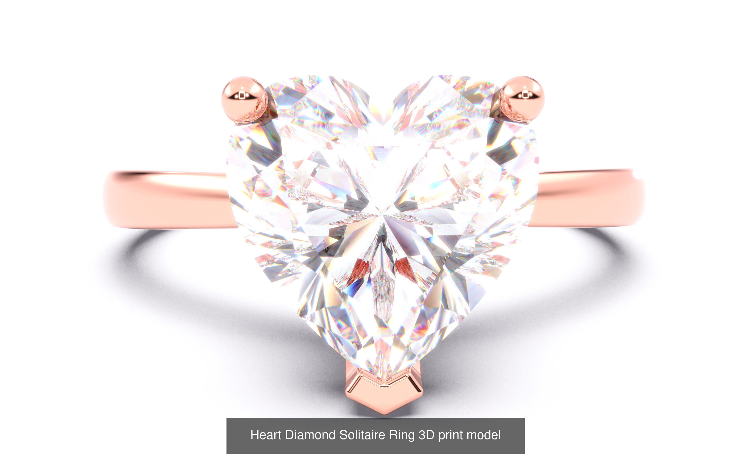 70  Diamond Solitaire Ring  3D Model Collection_17