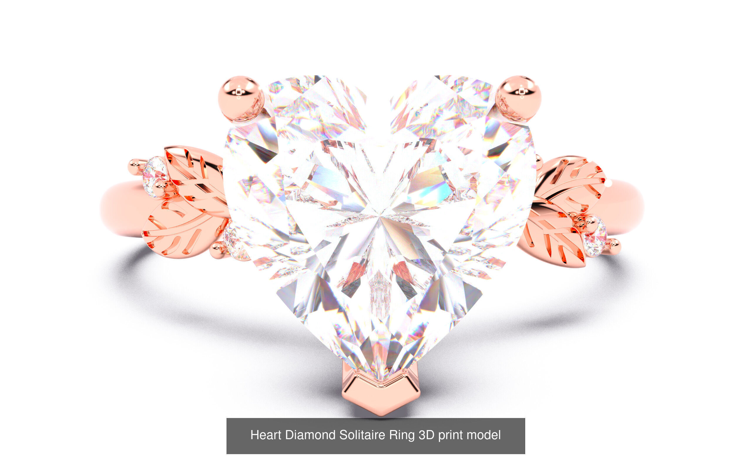 70  Diamond Solitaire Ring  3D Model Collection_67