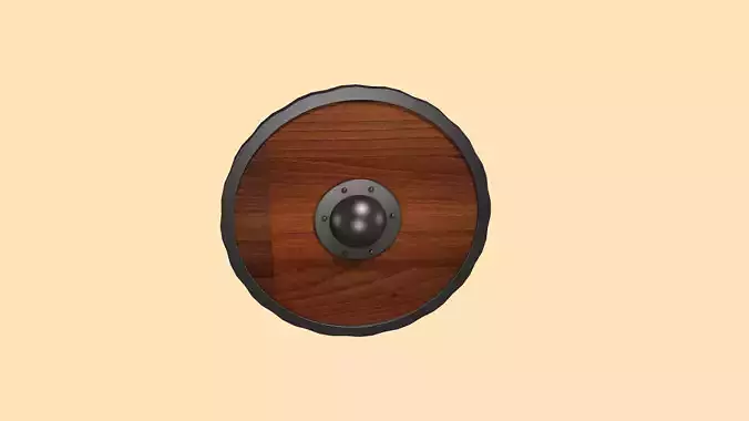 Vintage Wooden Shield