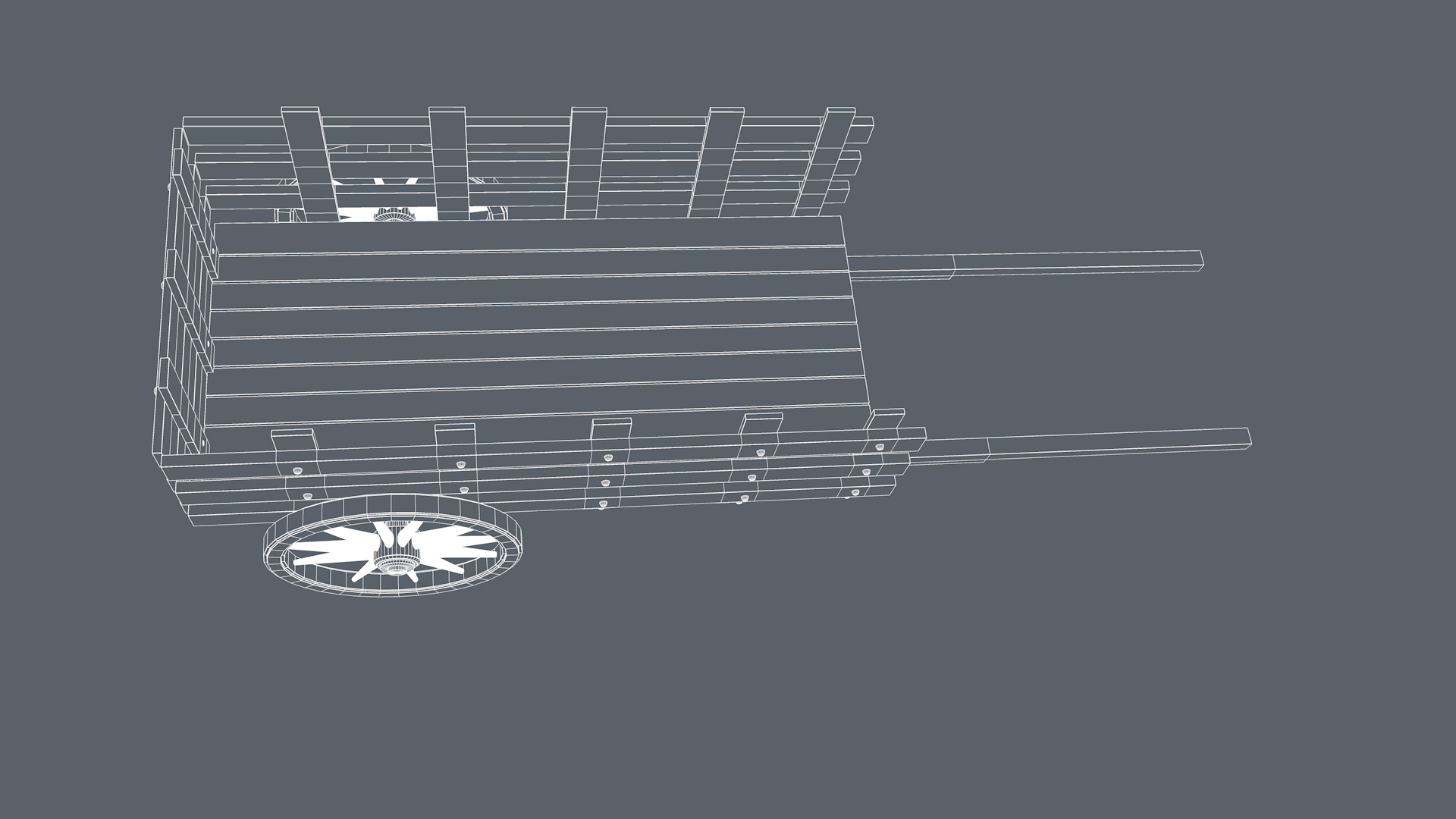 Wooden Cart 3D model_15