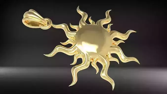 Italian Sun Pendant charm bracelet Necklace Jewelry