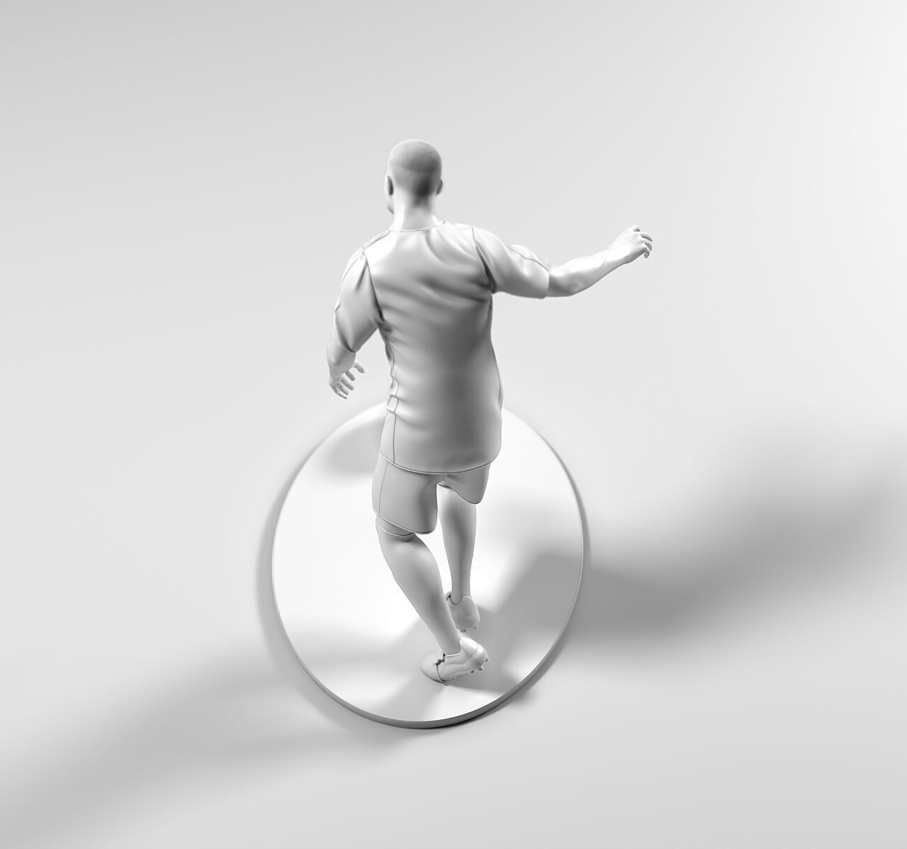 Footballer 05 Footstrike 01 Stl 3D print model_9