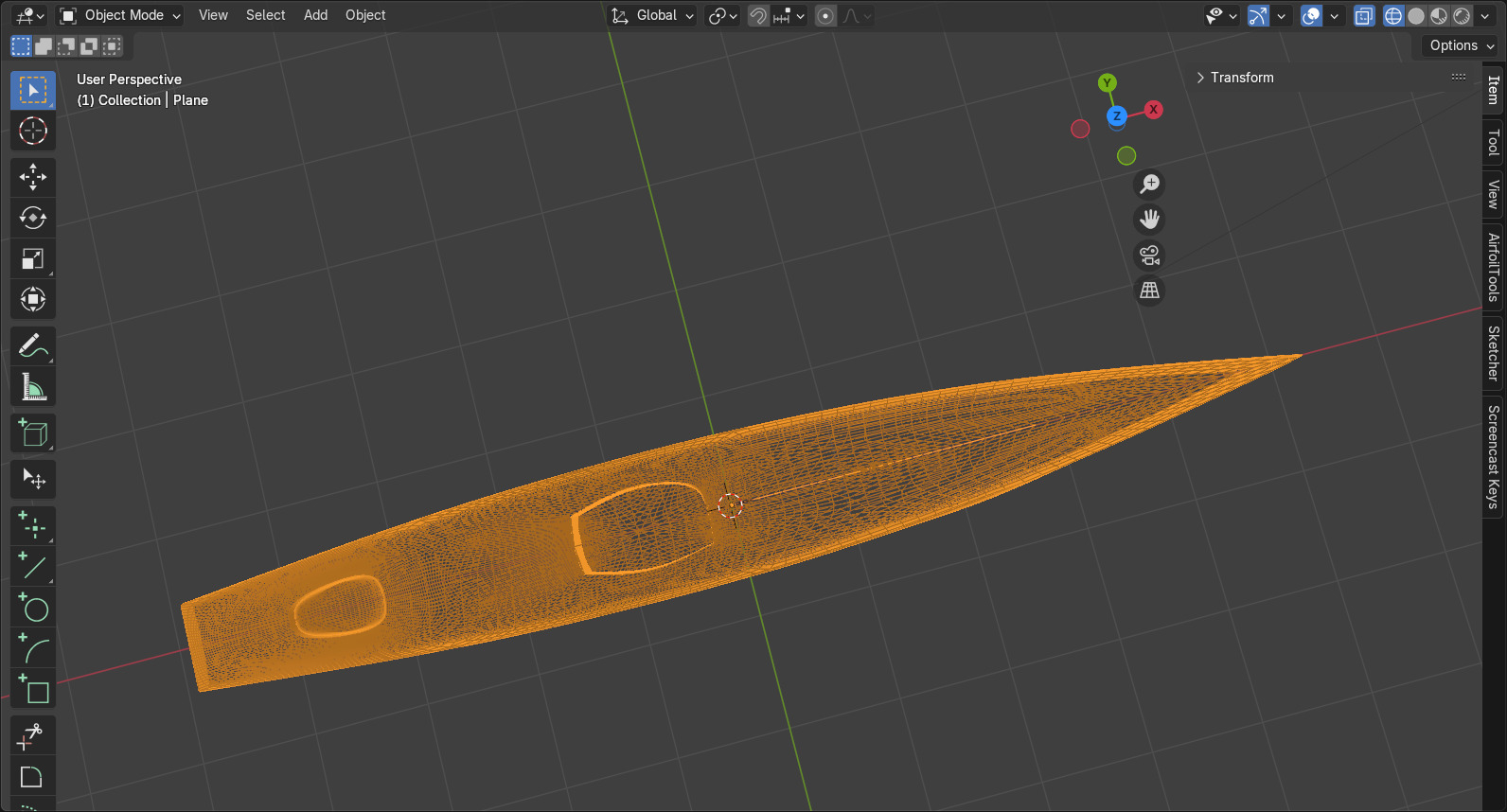 rc sailboat hull 3D print model_3