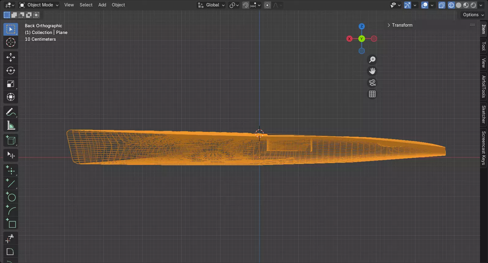 rc sailboat hull 3D print model_0