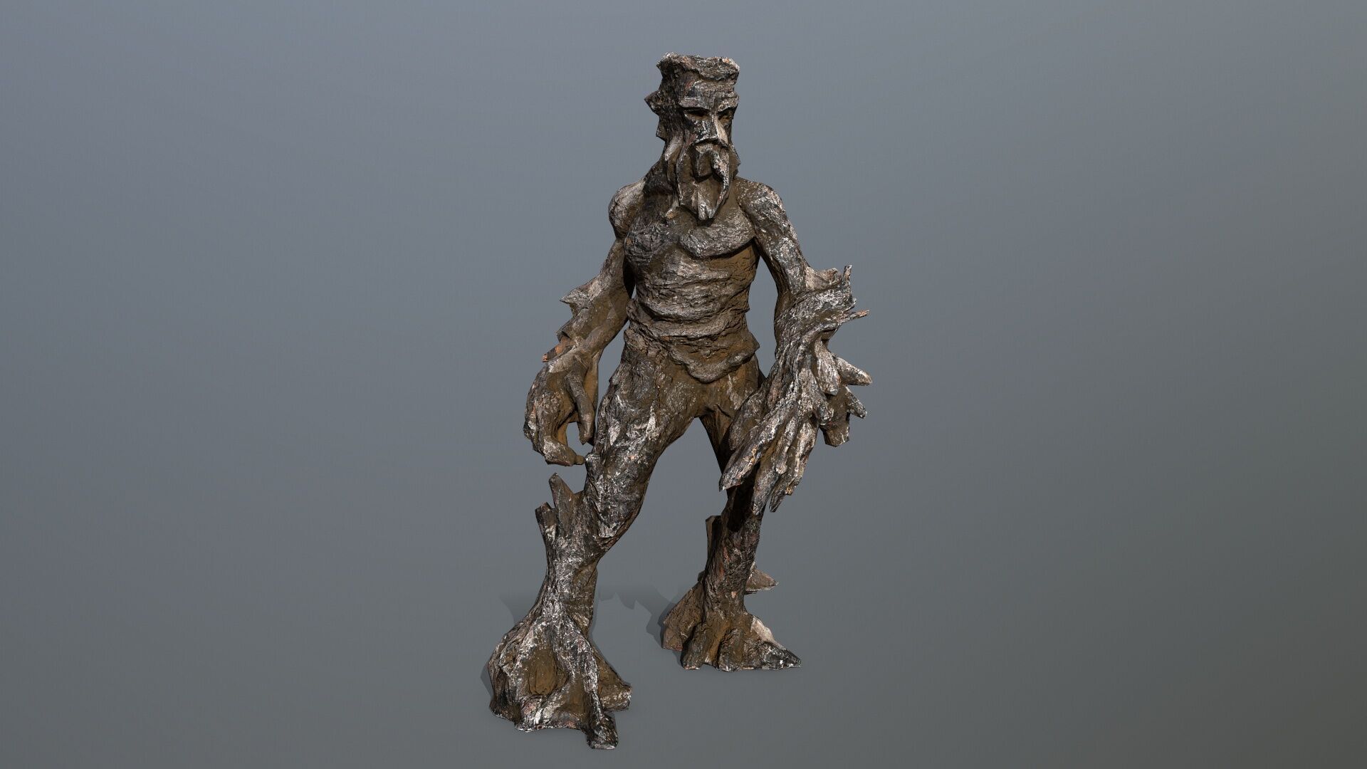 Golem Low-poly 3D model_1