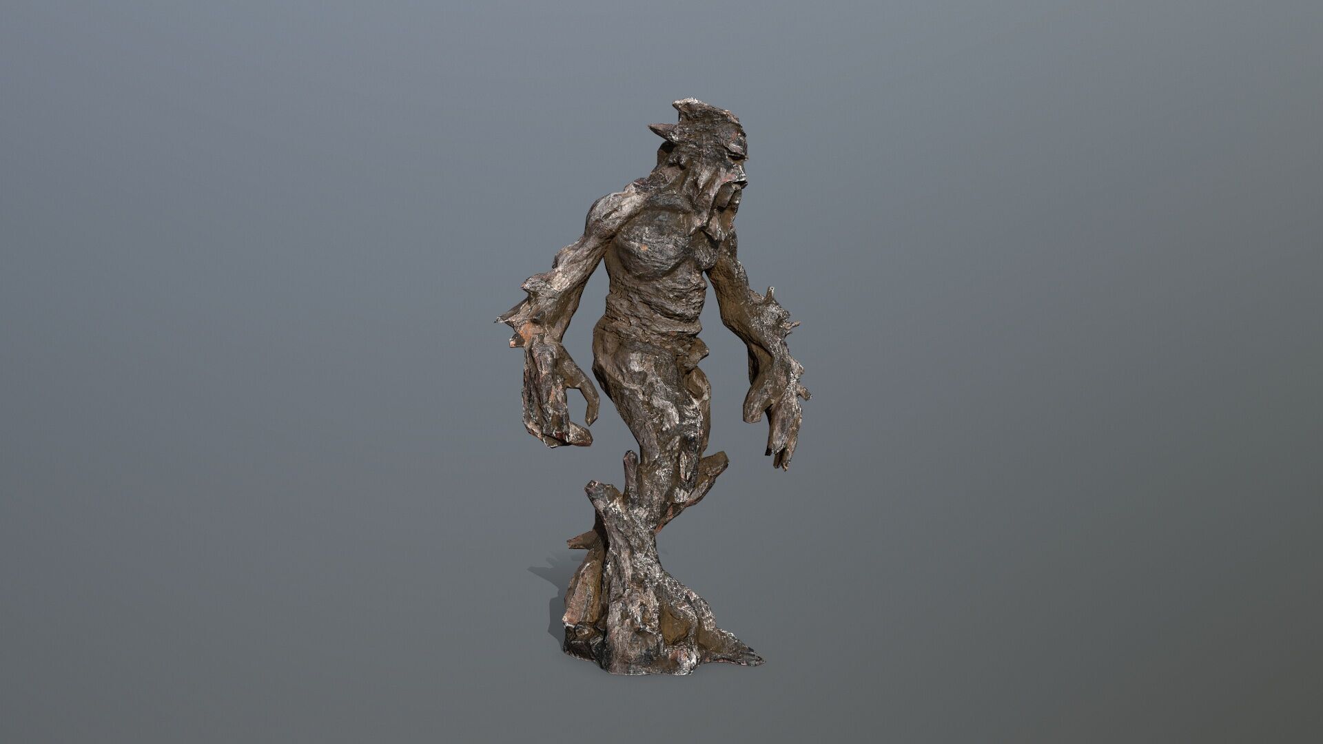 Golem Low-poly 3D model_8