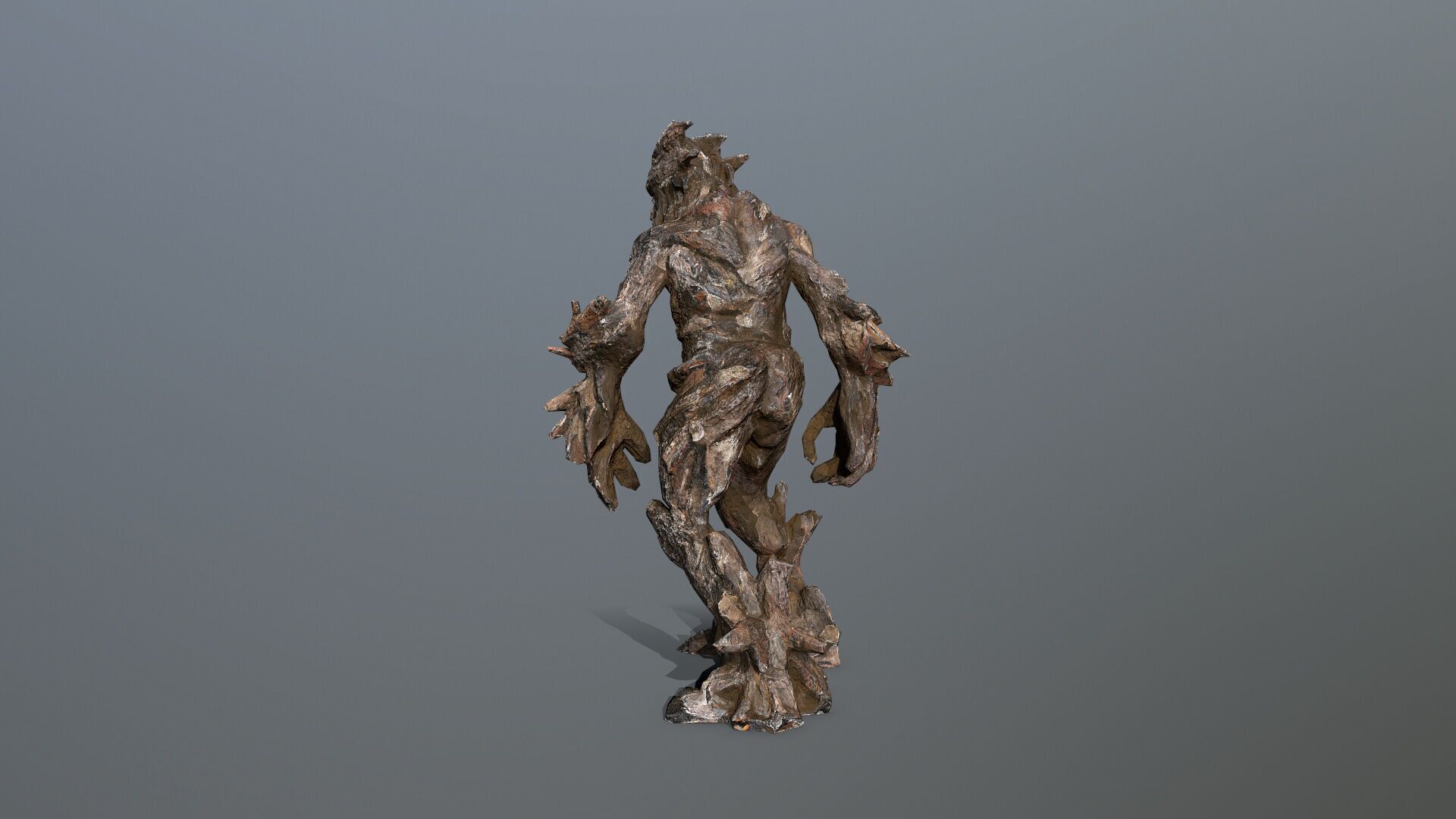 Golem Low-poly 3D model_5