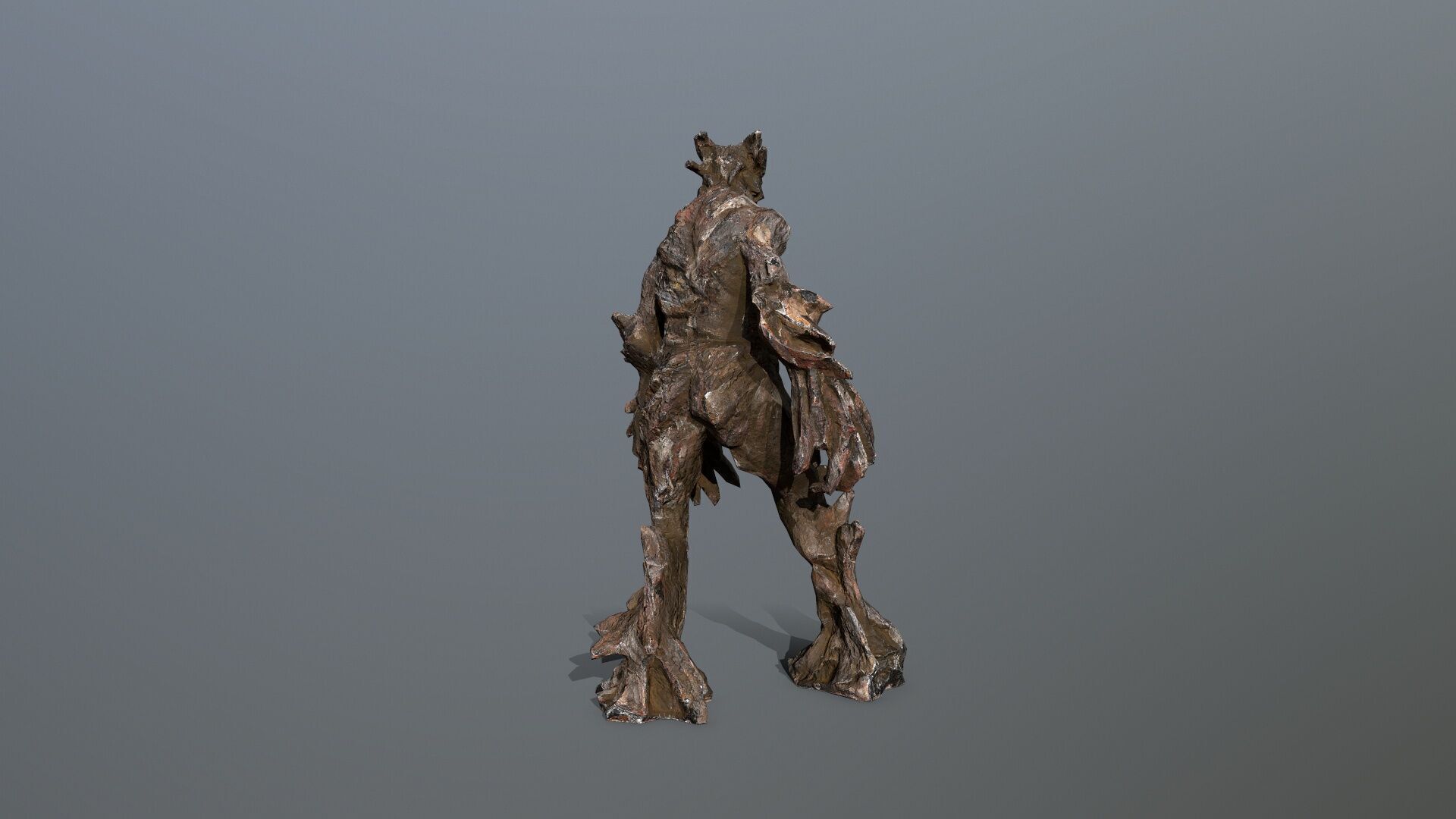 Golem Low-poly 3D model_6