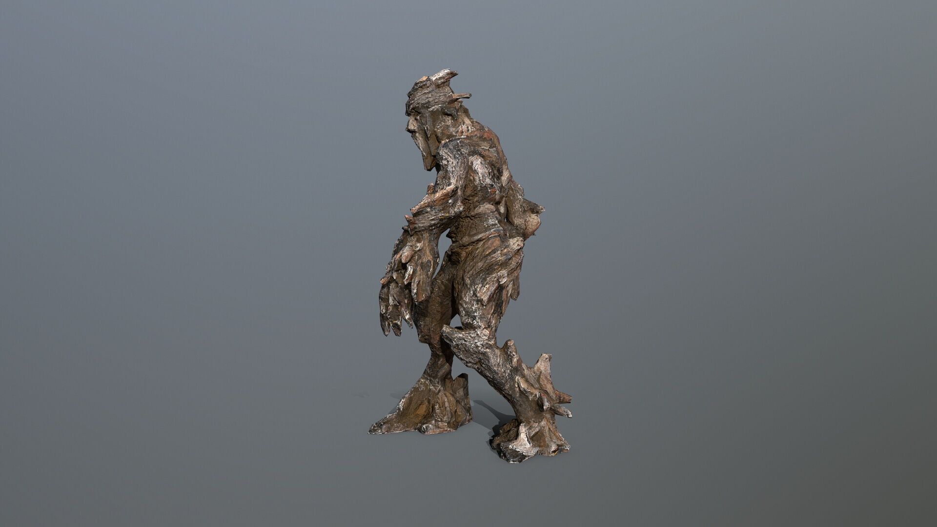 Golem Low-poly 3D model_4