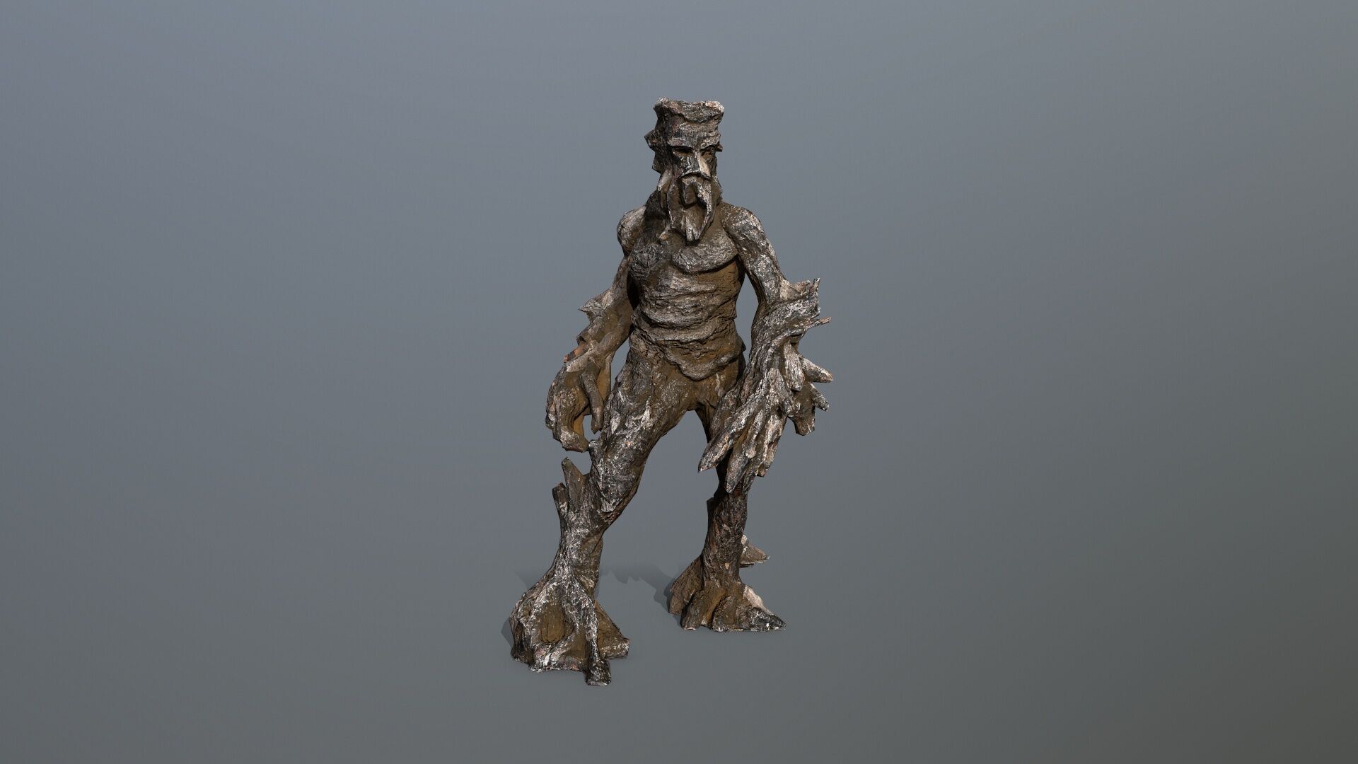 Golem Low-poly 3D model_9
