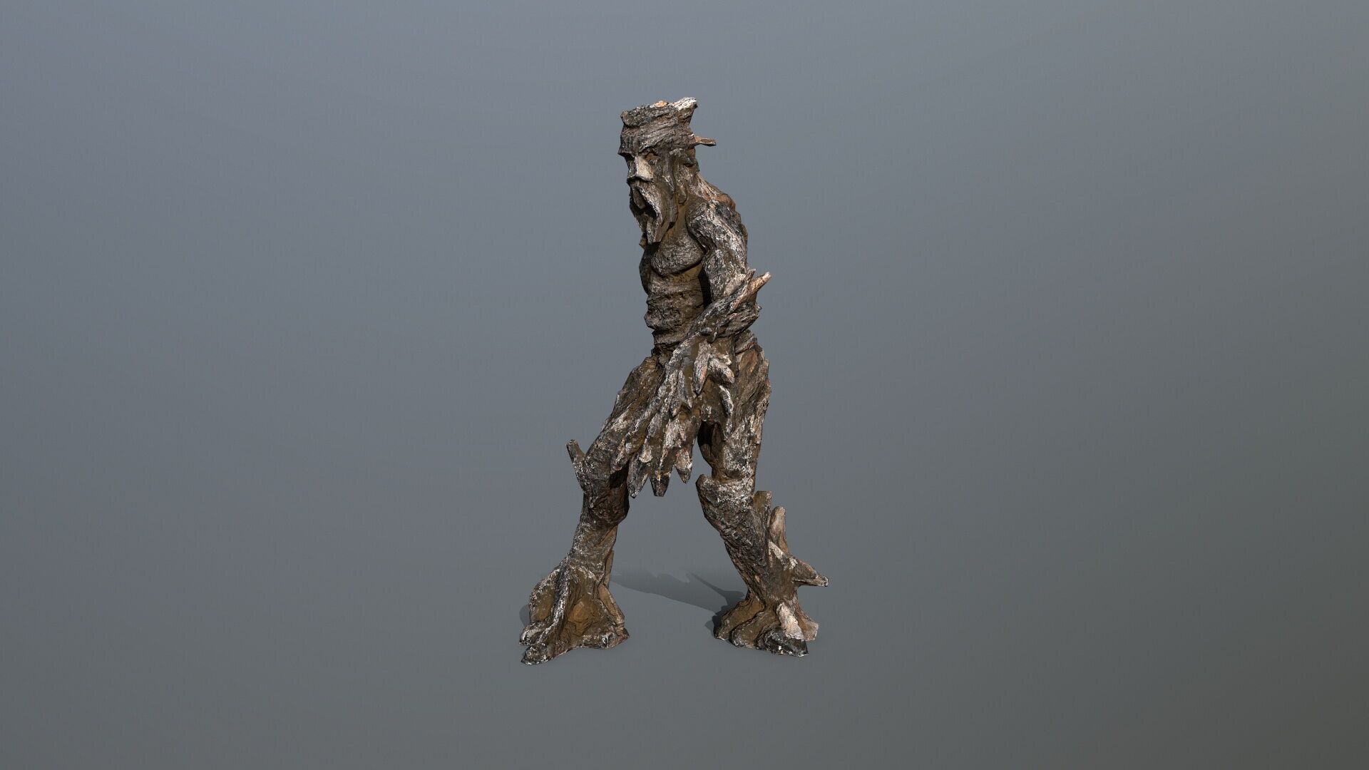 Golem Low-poly 3D model_3