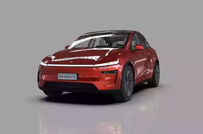 Tesla Model Y 2025 HQinterior 3D model