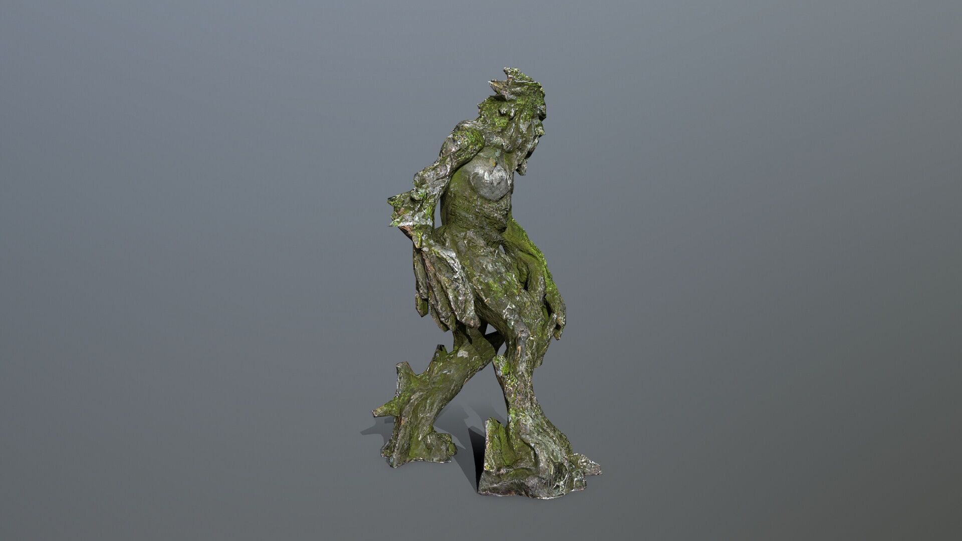 Golem Low-poly 3D model_7