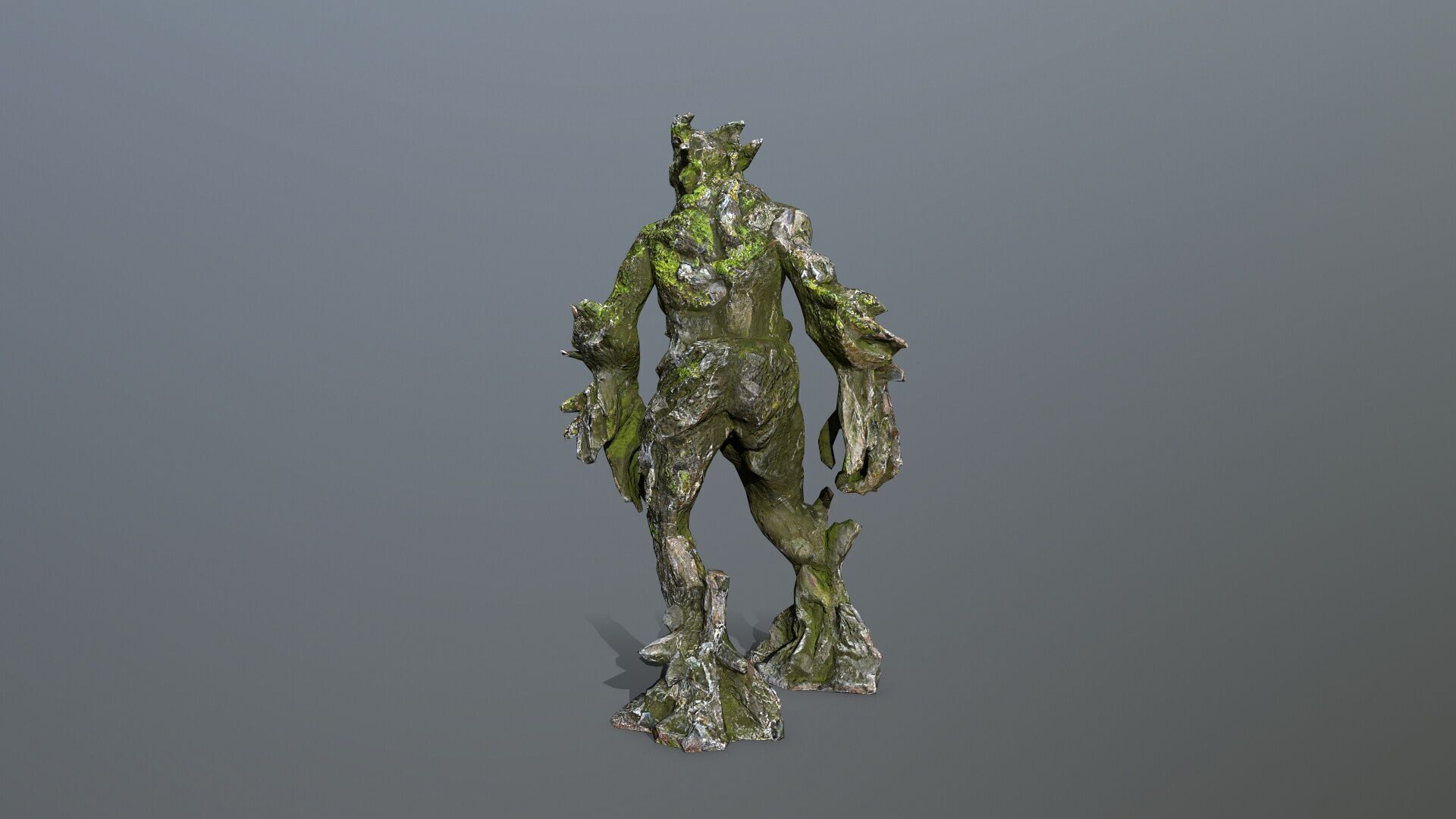 Golem Low-poly 3D model_5