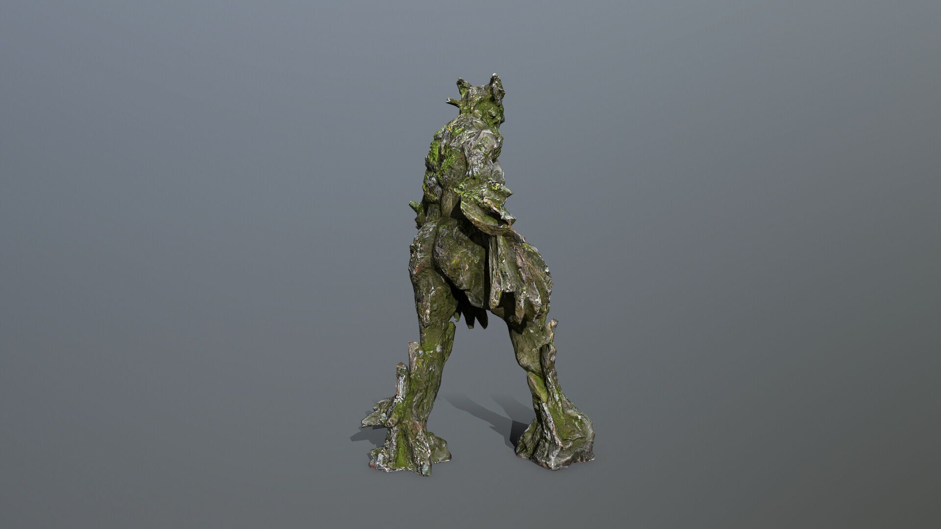 Golem Low-poly 3D model_6