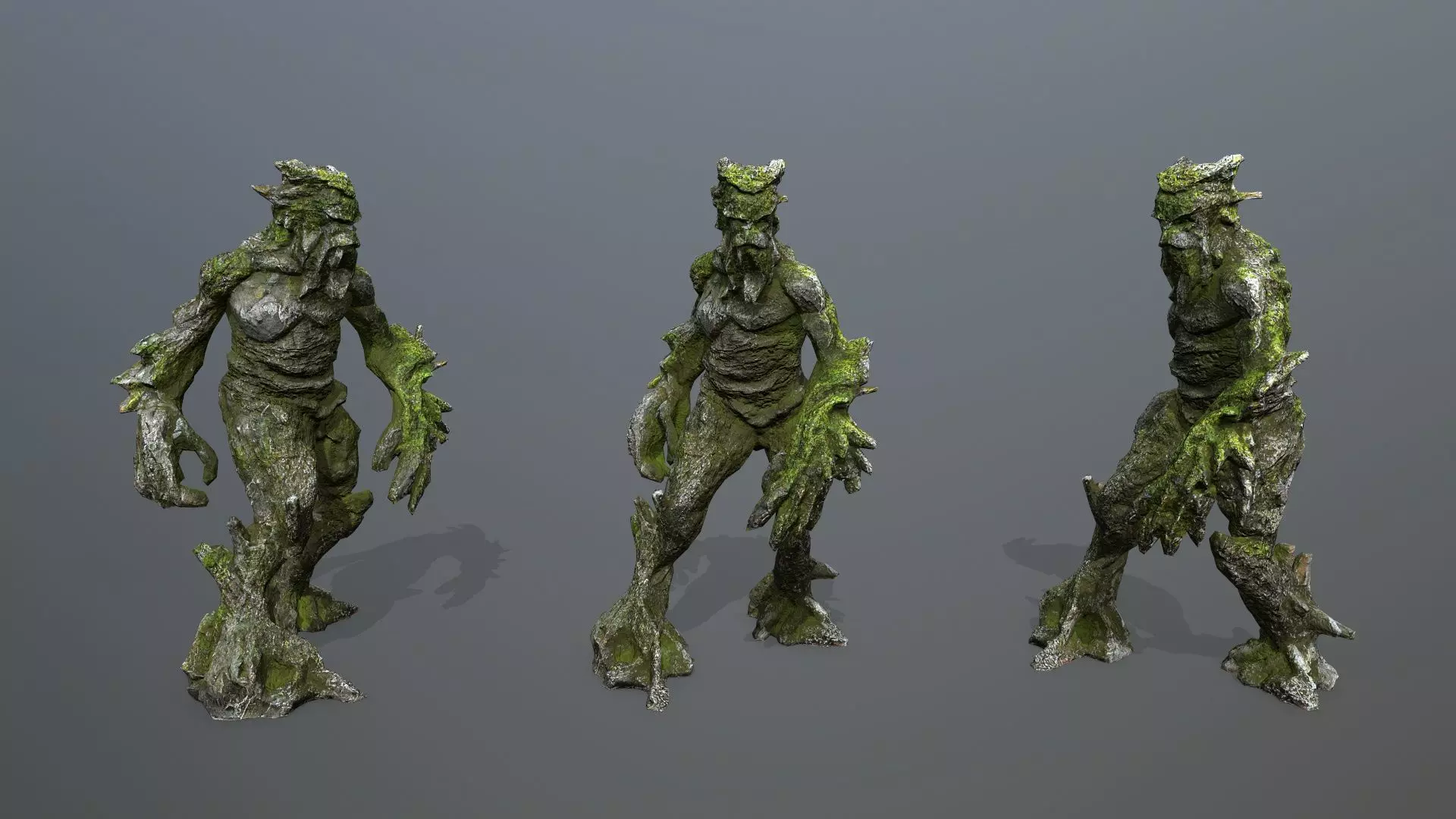 Golem Low-poly 3D model_0