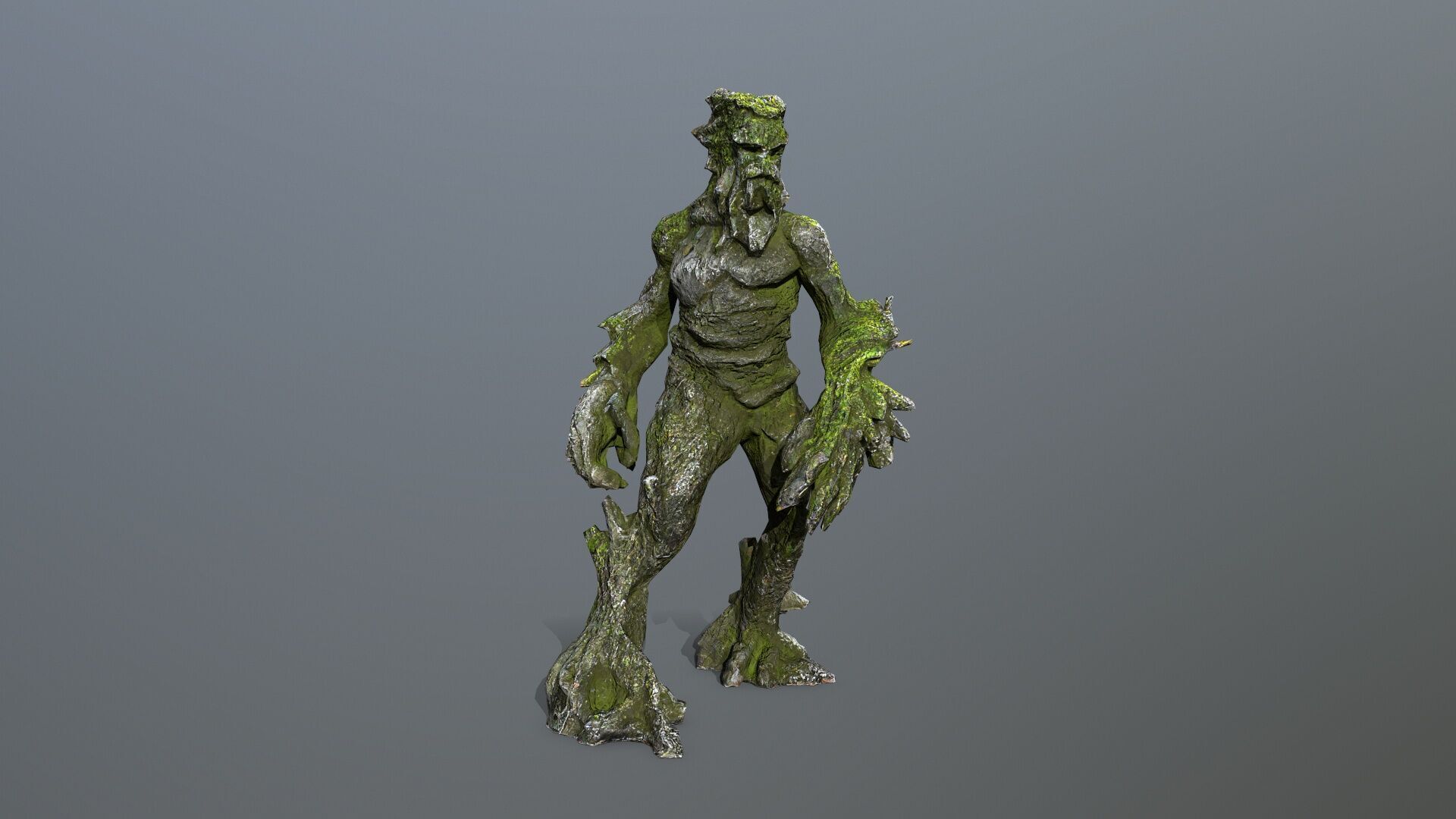 Golem Low-poly 3D model_9