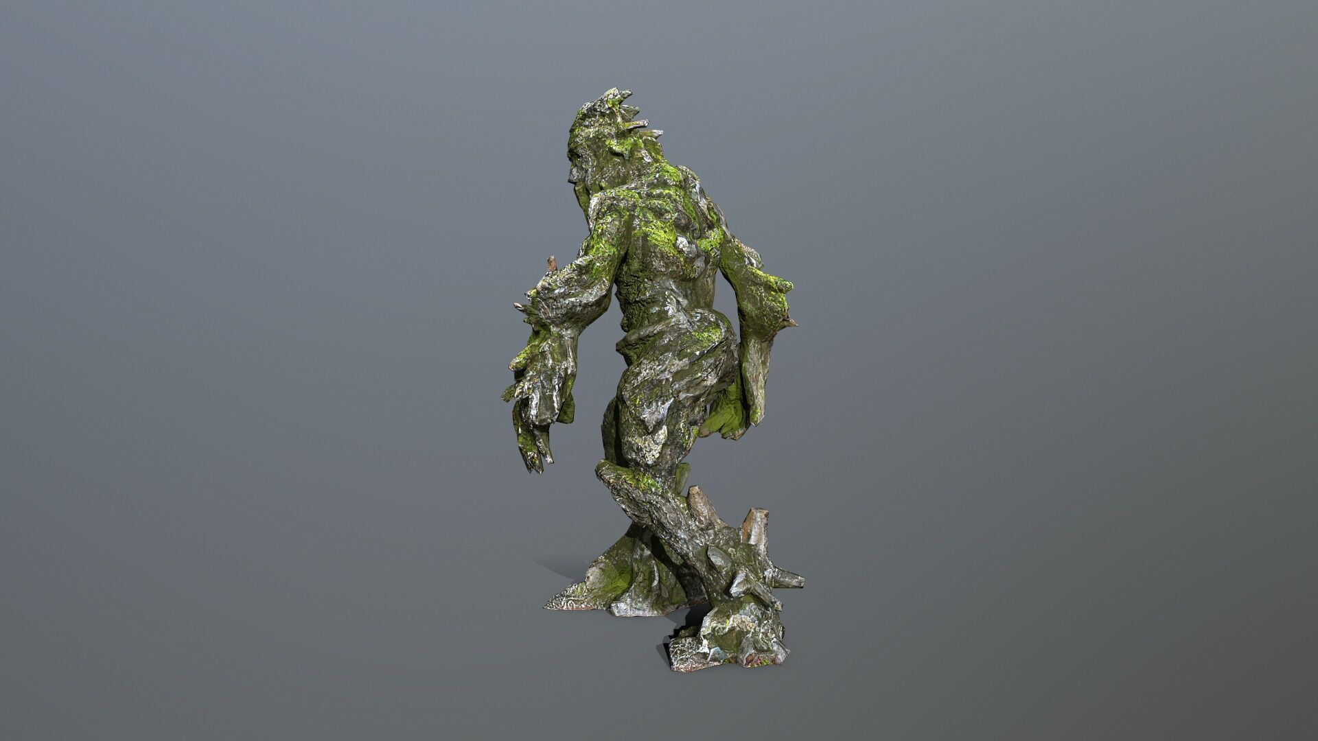 Golem Low-poly 3D model_4