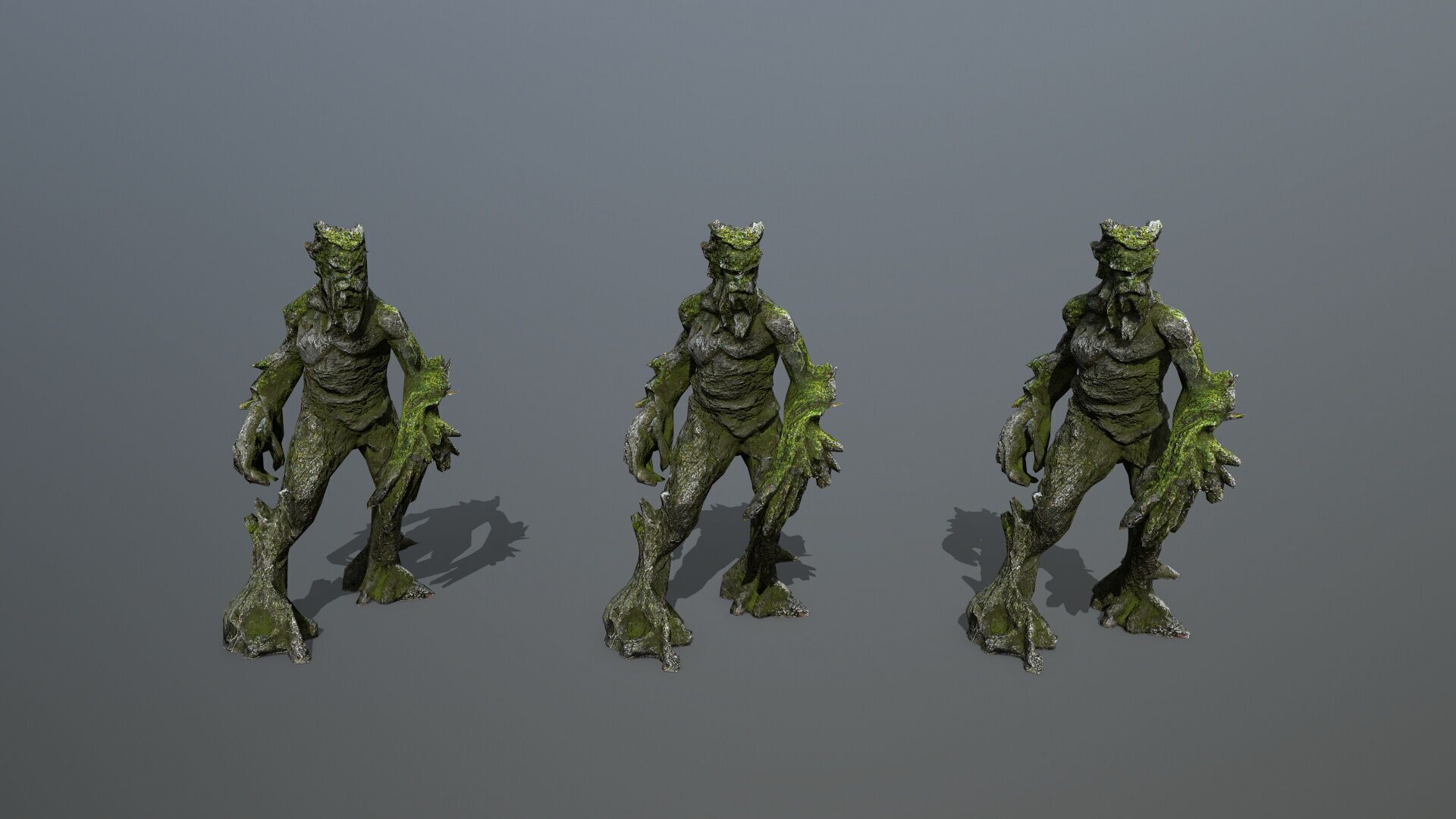 Golem Low-poly 3D model_10