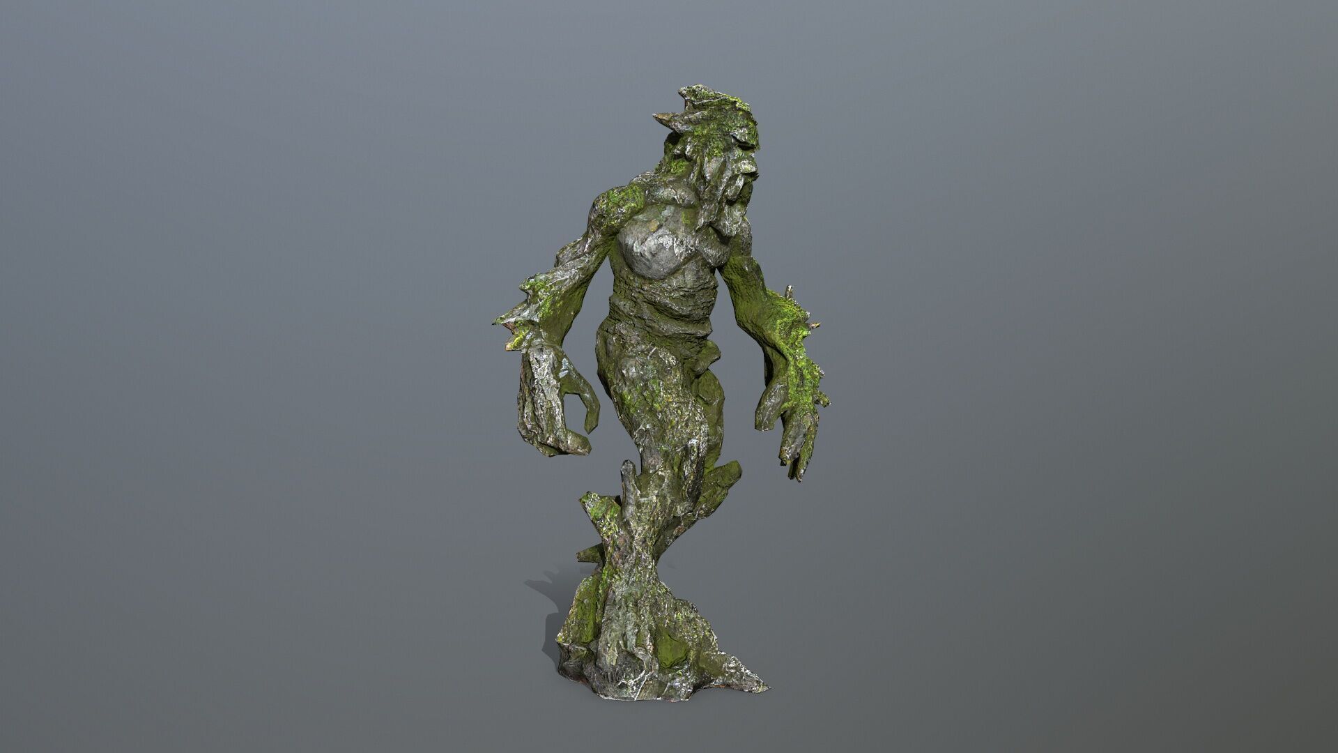 Golem Low-poly 3D model_8