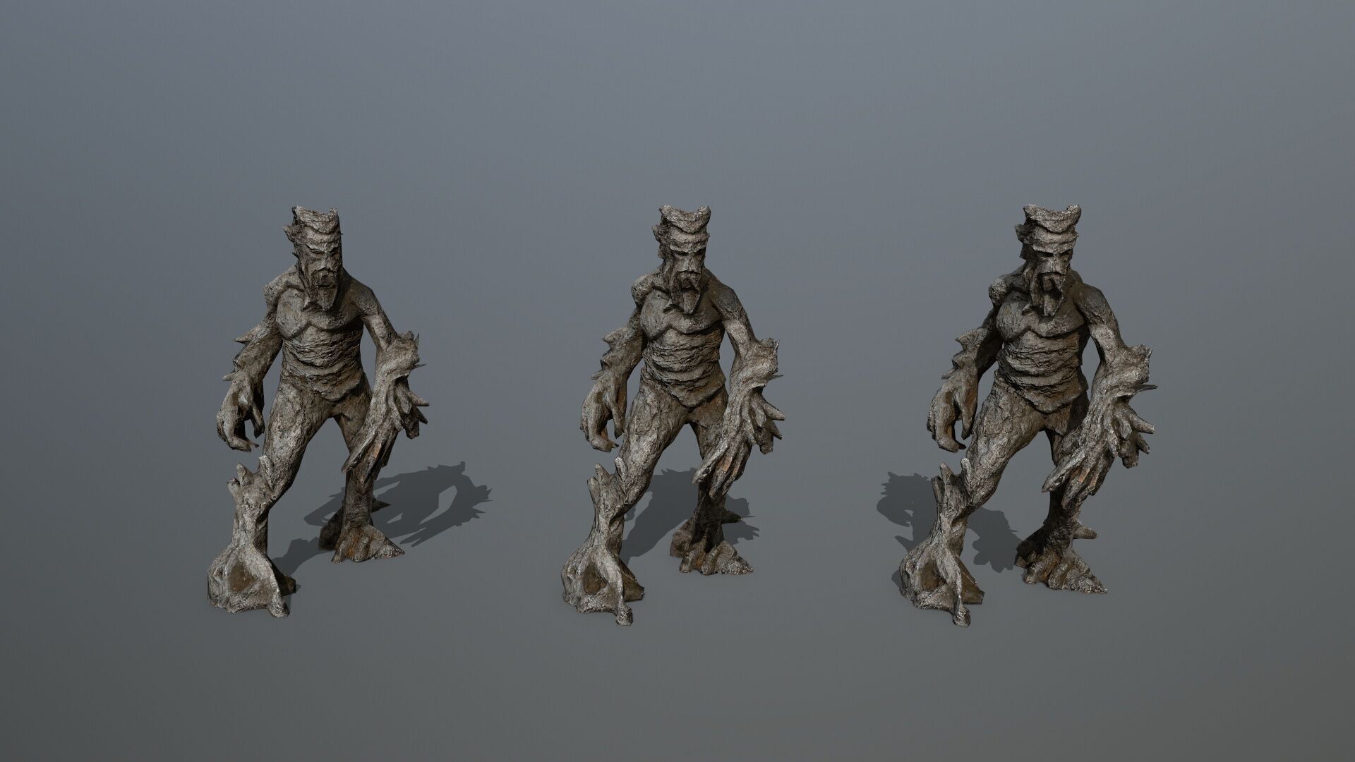 Golem Low-poly 3D model_11