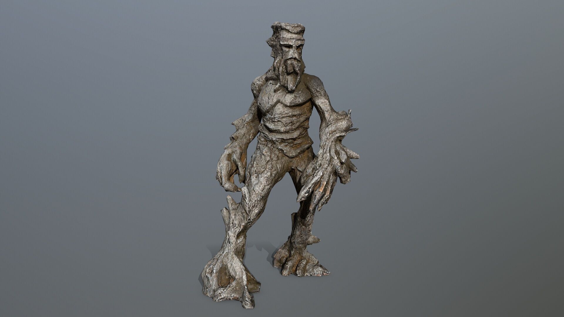 Golem Low-poly 3D model_1