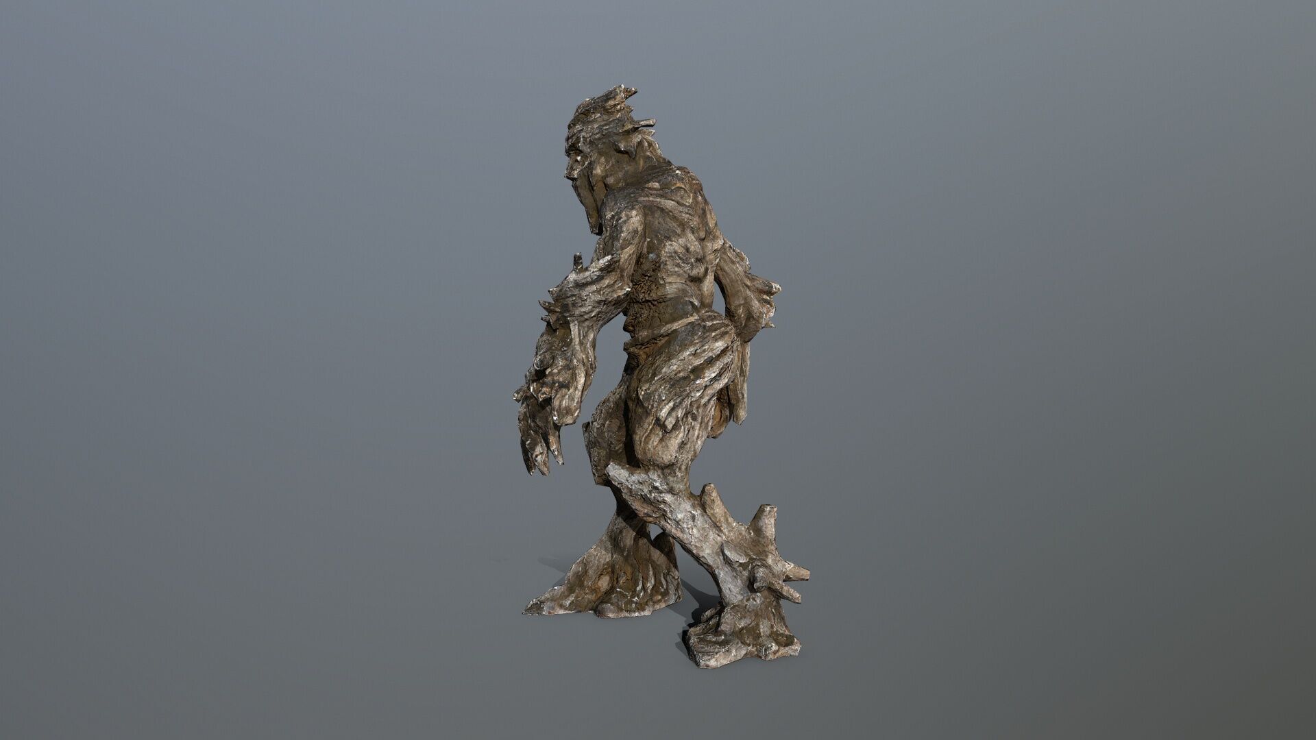 Golem Low-poly 3D model_4