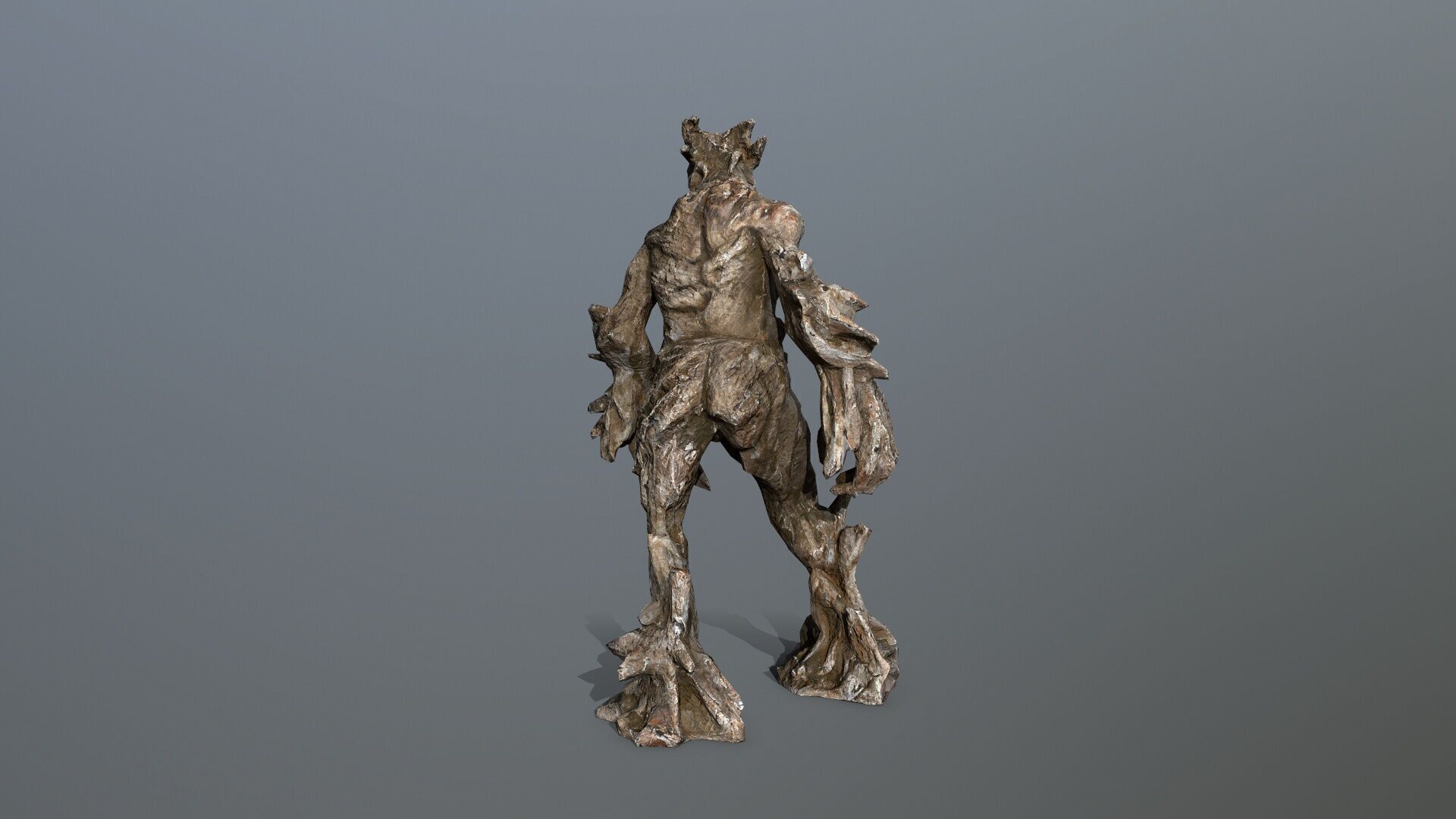 Golem Low-poly 3D model_6