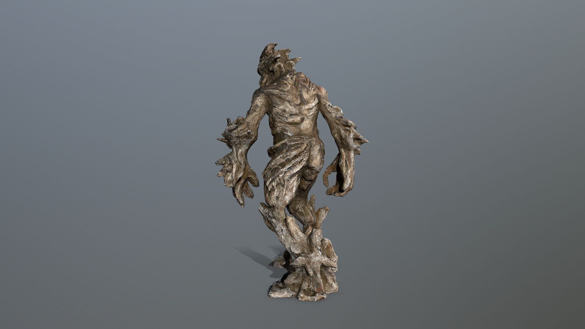Golem Low-poly 3D model_5