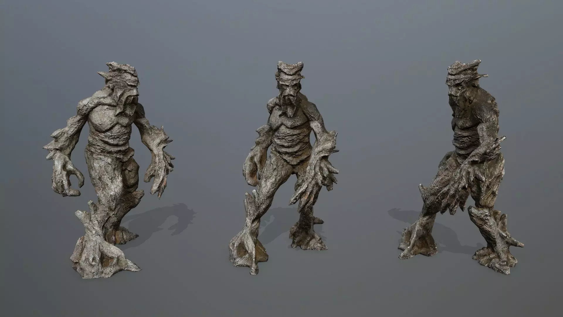 Golem Low-poly 3D model_0