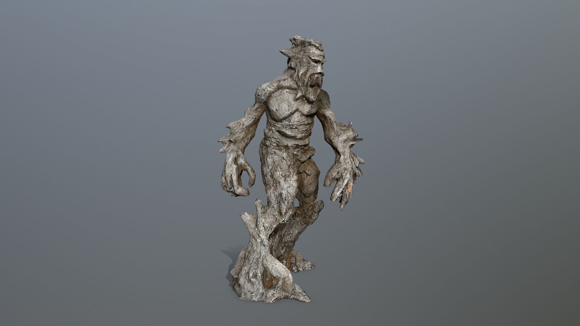 Golem Low-poly 3D model_9