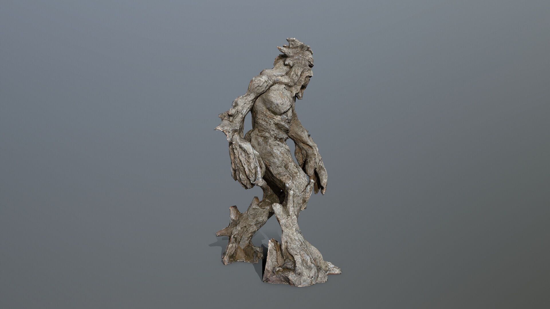 Golem Low-poly 3D model_8