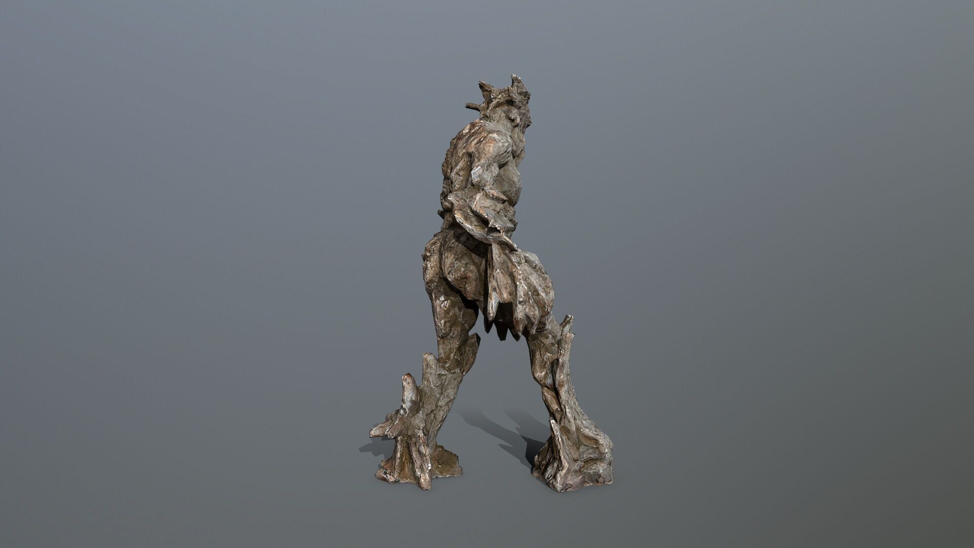 Golem Low-poly 3D model_7