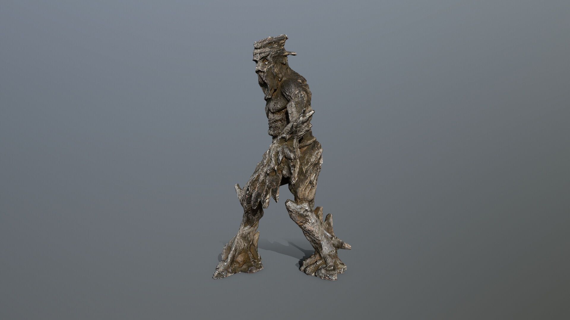 Golem Low-poly 3D model_3