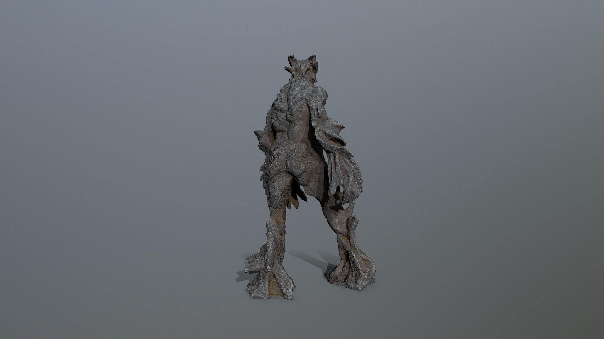 Golem Low-poly 3D model_7