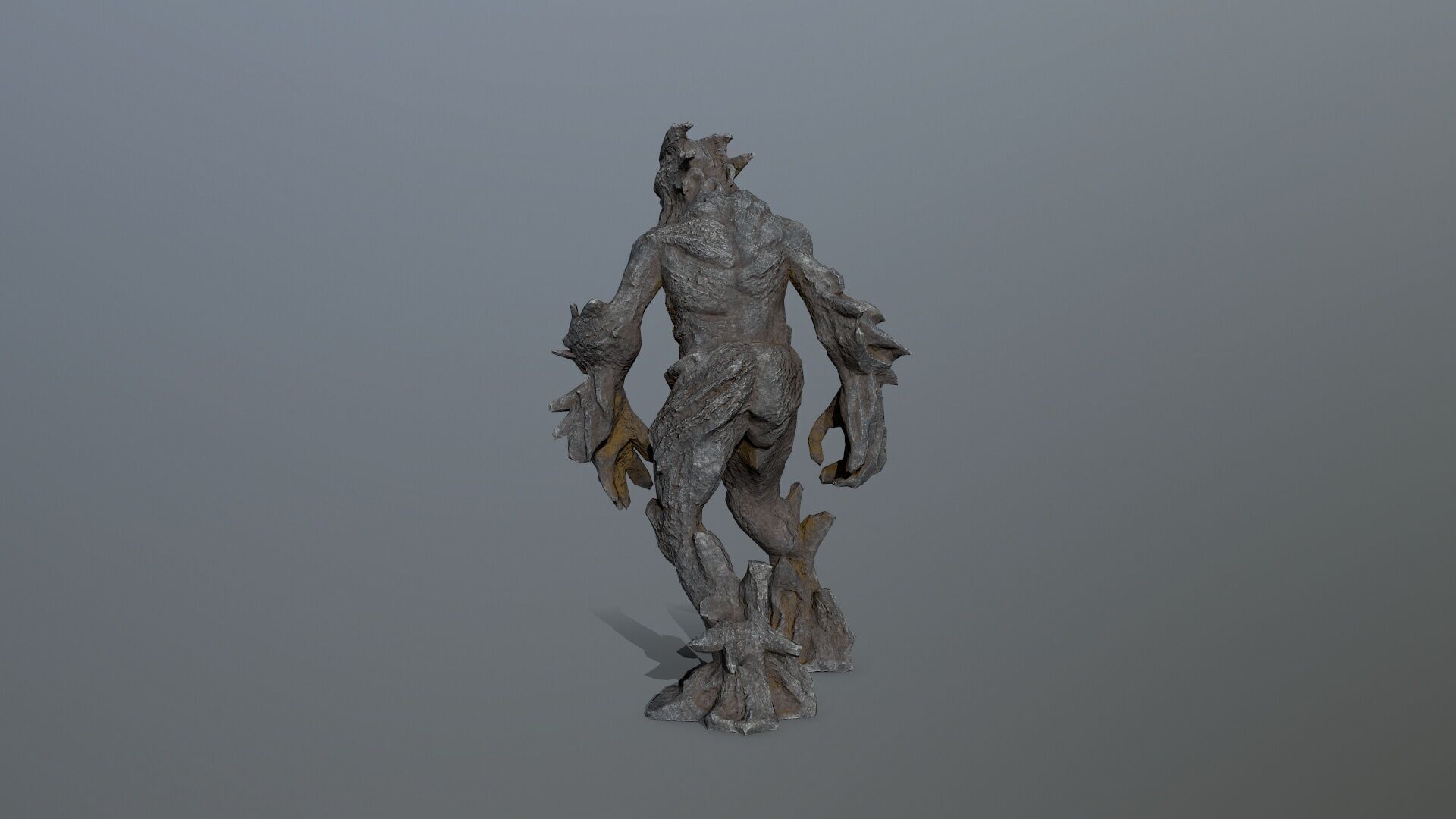 Golem Low-poly 3D model_8