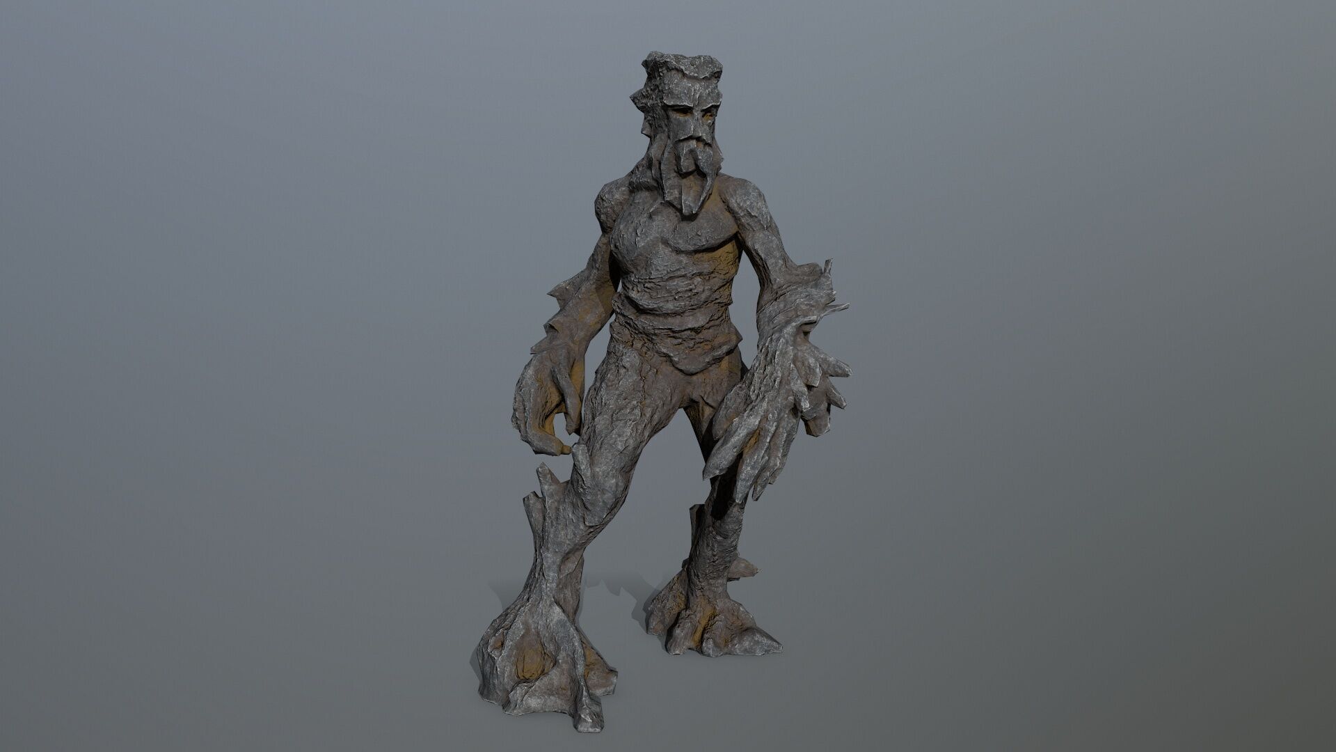 Golem Low-poly 3D model_1