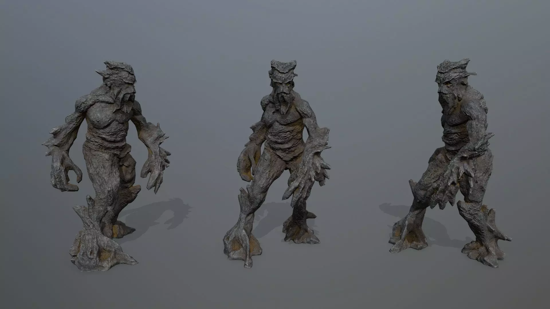 Golem Low-poly 3D model_0