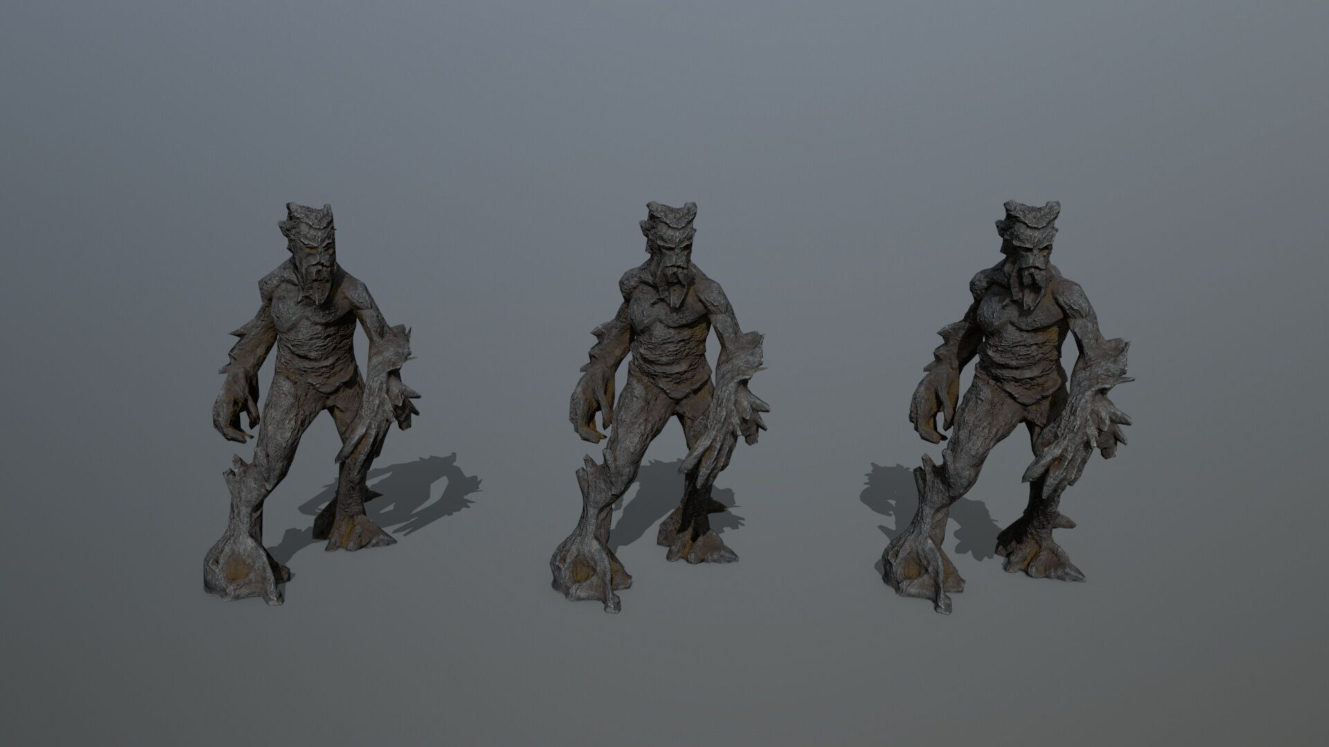 Golem Low-poly 3D model_12