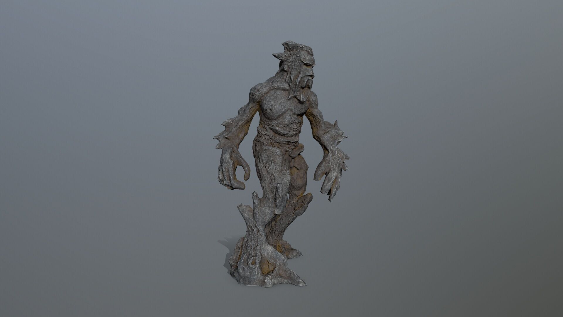 Golem Low-poly 3D model_4