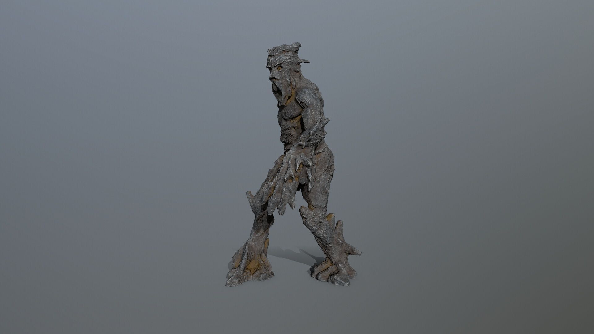 Golem Low-poly 3D model_10