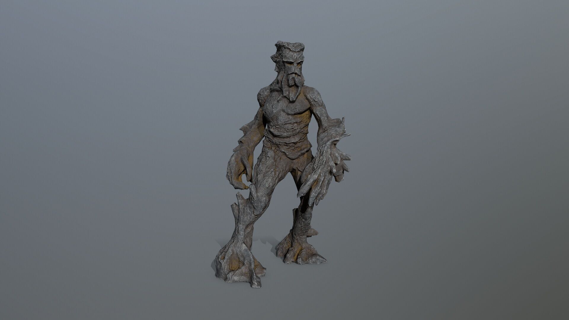 Golem Low-poly 3D model_3