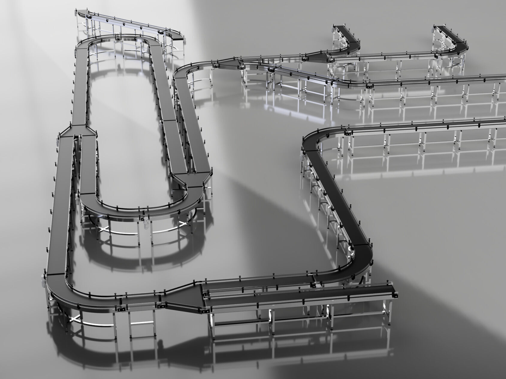 Conveyor Belt Assembly Line 3D model_1