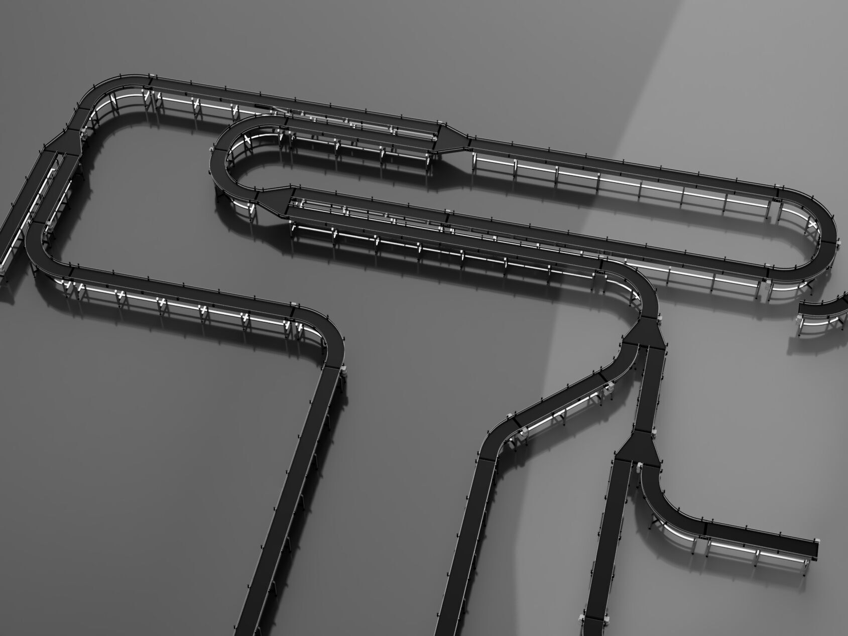 Conveyor Belt Assembly Line 3D model_18