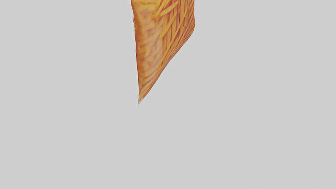 Frozen Sweet Potato Fries Pack model Low-poly 3D model 6