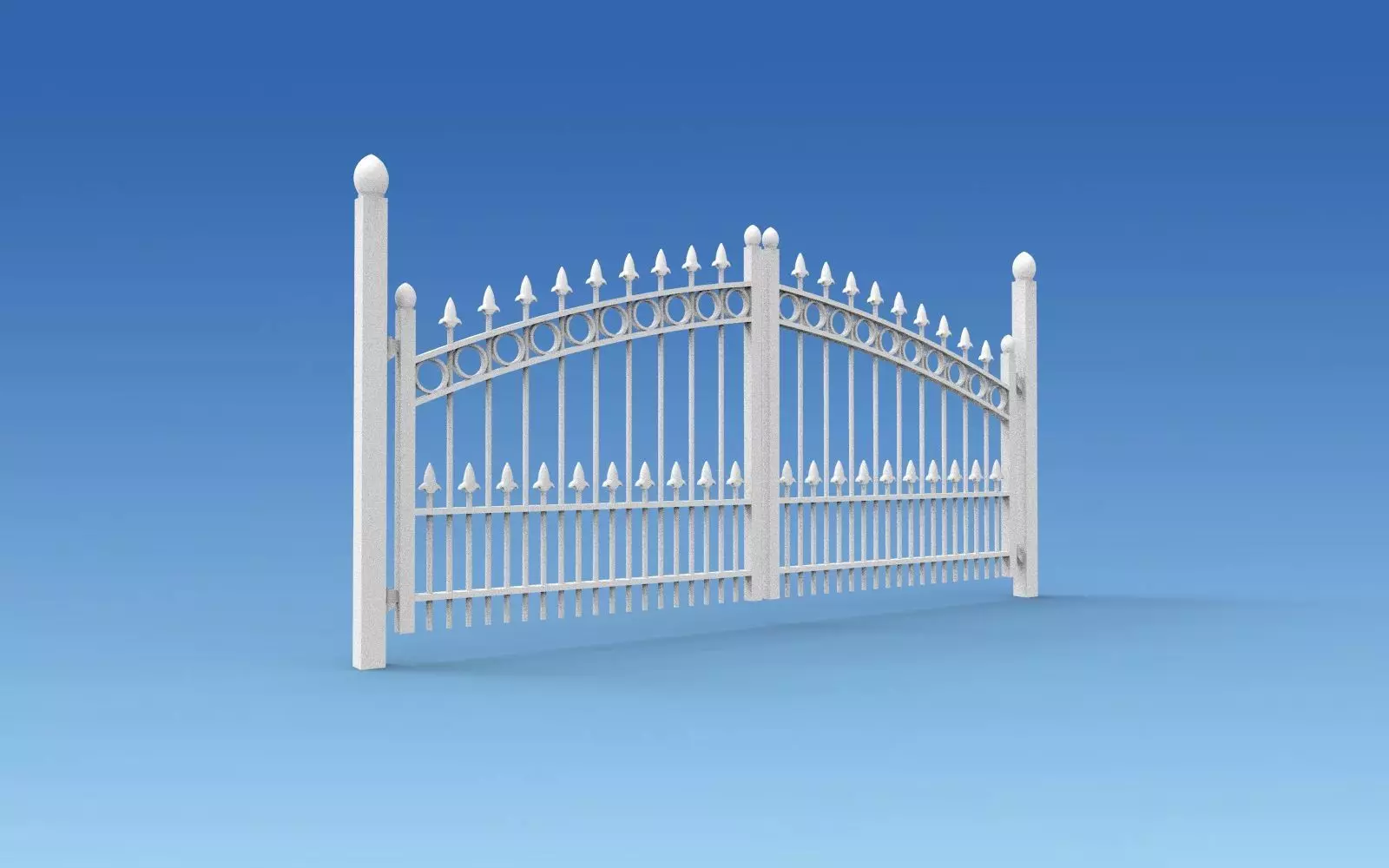 gate steel home 3D print model_0