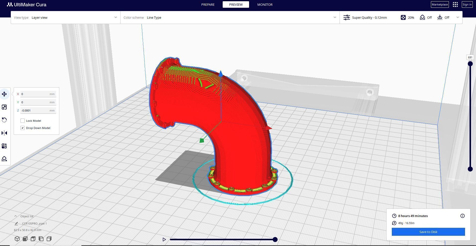 pipe elbow steel 3D print model_1