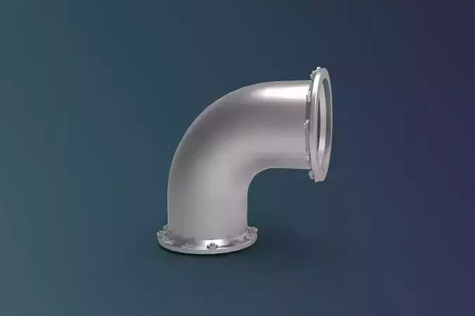 pipe elbow steel 3D print model