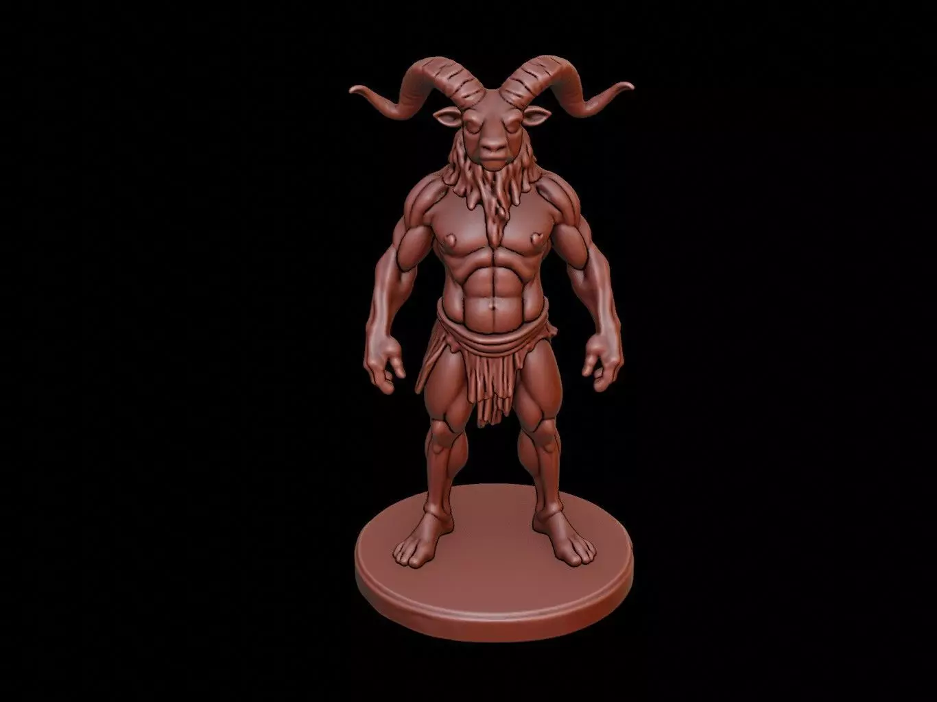 Satyr Figure 3D print model_0